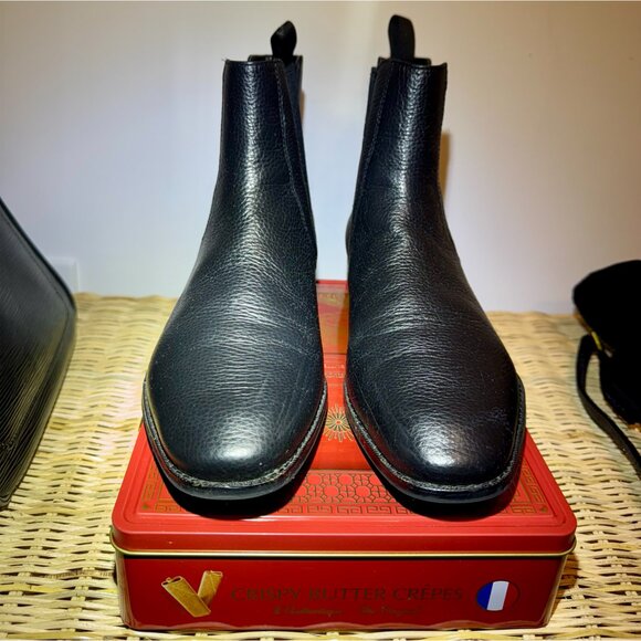 Coach Men’s Graham Chelsea Boot (Solid Black, Leather, US Size 10D) - Picture 3 of 4